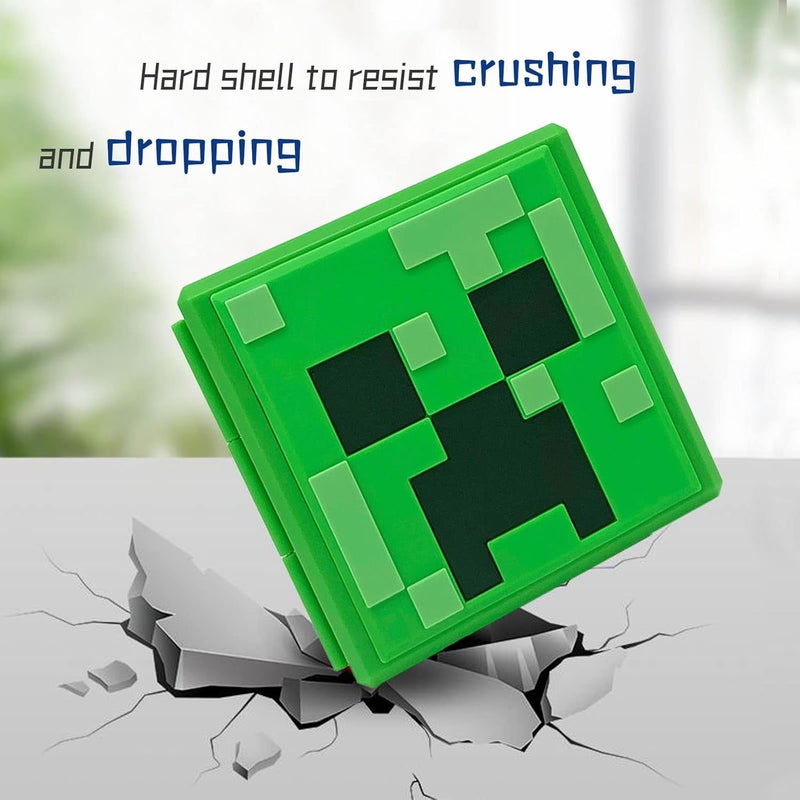 doepeBAE Switch Game Card Case - Portable Hard Shell Storage with 12 Card Slots (M Green) - Image 4